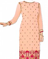 Peach Georgette Suit- Indian Semi Party Dress