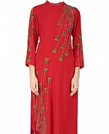 Red Georgette Suit- Indian Semi Party Dress