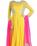 Yellow Chiffon Suit