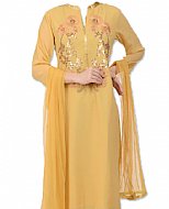 Beige Georgette Suit- Indian Semi Party Dress