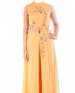 Mustard ChiffonSuit- Indian Dress