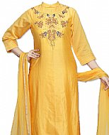 Yellow Silk Suit- Indian Semi Party Dress