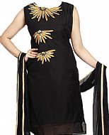 Black Chiffon Suit- Indian Semi Party Dress