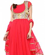 Carrot Chiffon Suit- Indian Semi Party Dress