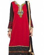 Red/Black Georgette Suit- Indian Dress