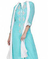 Light Turquoise Chiffon Suit- Indian Dress