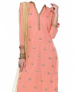 Peach Chiffon Suit- Indian Dress