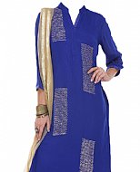 Royal Blue Chiffon Suit- Indian Dress