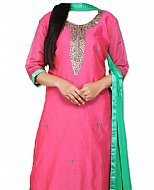 Pink Silk Suit- Indian Semi Party Dress