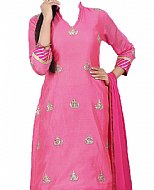 Pink Silk Suit- Indian Semi Party Dress