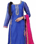 Blue Silk Suit- Indian Dress