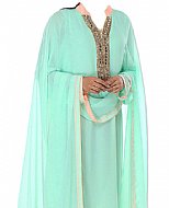 Light Turquoise Chiffon Suit- Indian Dress