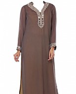 Brown Chiffon Suit- Indian Clothes