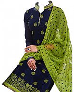 Blue/Parrot Georgette Suit- Indian Semi Party Dress