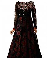 Black Chiffon Suit- Indian Semi Party Dress