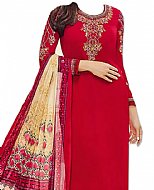 Red Georgette Suit- Indian Clothes