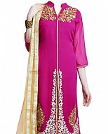 Hot Pink Chiffon Suit- Indian Clothes