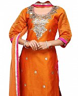 Orange Silk Suit- Indian Dress