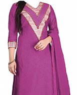 Purple Georgette Suit- Pakistani Casual Clothes