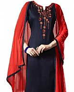 Navy Blue Georgette Suit- Pakistani Casual Dress