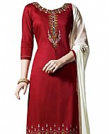 Maroon Georgette Suit- Indian Semi Party Dress