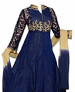 Blue Chiffon Suit- Indian Semi Party Dress