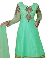 Sea Green Chiffon Suit