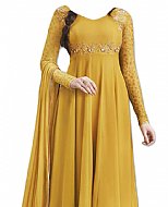 Mustard Chiffon Suit