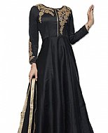 Black Raw Silk Suit- Indian Dress