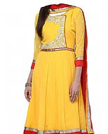 Yellow Georgette Suit