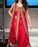 Red Chiffon Suit- Pakistani Party Wear Dress