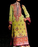 Apple Green Chiffon Suit- Pakistani Party Wear Dress