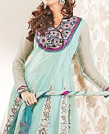 Light Turquoise Chiffon Suit- Pakistani Party Wear Dress