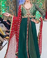 Teal Chiffon Suit- Pakistani Formal Designer Dress