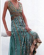 Sea Green Chiffon Suit- Pakistani Party Wear Dress