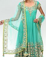 Light Sea Green Net Suit- Pakistani Formal Designer Dress