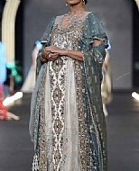 Grey/Off-white Chiffon Suit- Pakistani Party Wear Dress