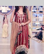 Maroon Chiffon Suit- Pakistani Formal Designer Dress