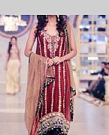 Maroon Chiffon Suit- Pakistani Party Wear Dress