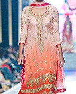 Peach/Orange Chiffon Suit- Pakistani Party Wear Dress