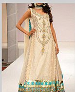 Off-white Chiffon Suit- Pakistani Formal Designer Dress