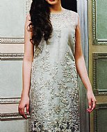 Light Grey Chiffon Suit- Pakistani Party Wear Dress