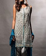 Grey Chiffon Suit- Pakistani Formal Designer Dress