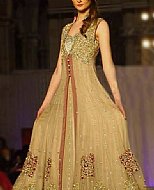 Fawn Chiffon Suit- Pakistani Bridal Dress