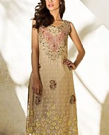 Ivory Chiffon Suit- Pakistani Party Wear Dress