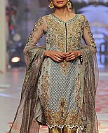 Grey Chiffon Suit- Pakistani Formal Designer Dress