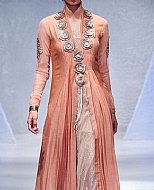 Peach Chiffon Suit- Pakistani Formal Designer Dress