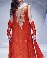 Crimson Chiffon Suit- Pakistani Formal Designer Dress