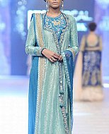 Turquoise Chiffon Suit- Pakistani Formal Designer Dress