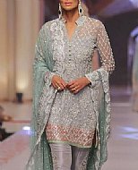 Grey Chiffon Suit- Pakistani Formal Designer Dress